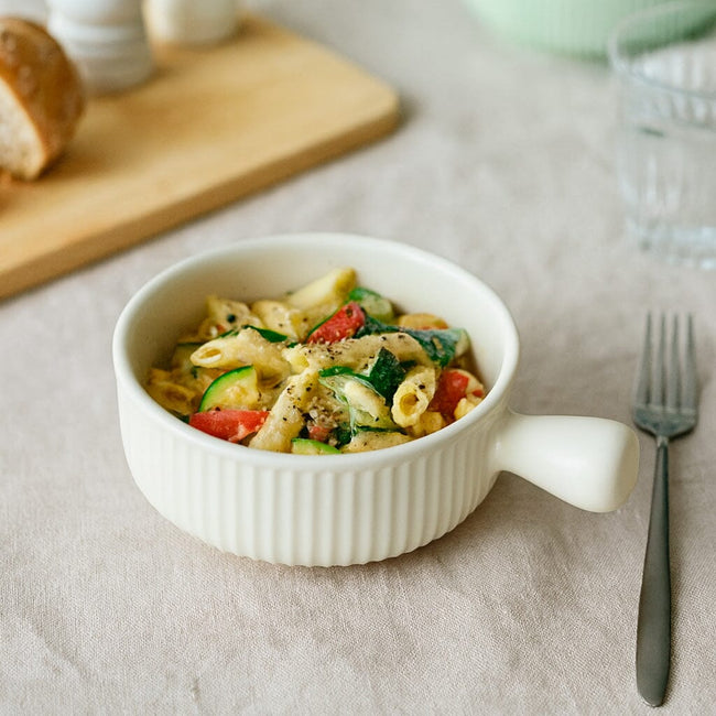 Tazón de Cerámica con Mango y Acabado Pastel Main Image