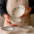 Tazón De Cerámica Estampado Artesanal 700 ml