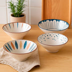 Tazón De Cerámica Estampado Artesanal 700 ml