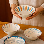 Tazón De Cerámica Estampado Artesanal 700 ml