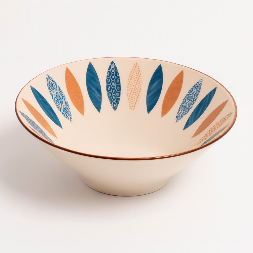 Tazón De Cerámica Estampado Artesanal 700 ml