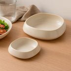 Tazones Llanos de Cerámica Estilo Minimalista