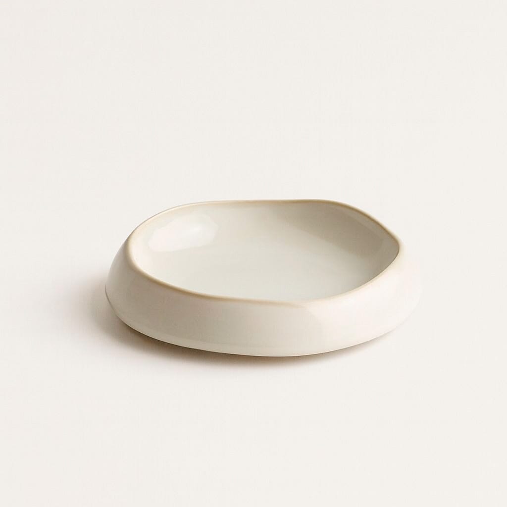 Tazones Llanos de Cerámica Estilo Minimalista