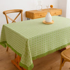 Mantel Rectangular De Algodón Con Borlas