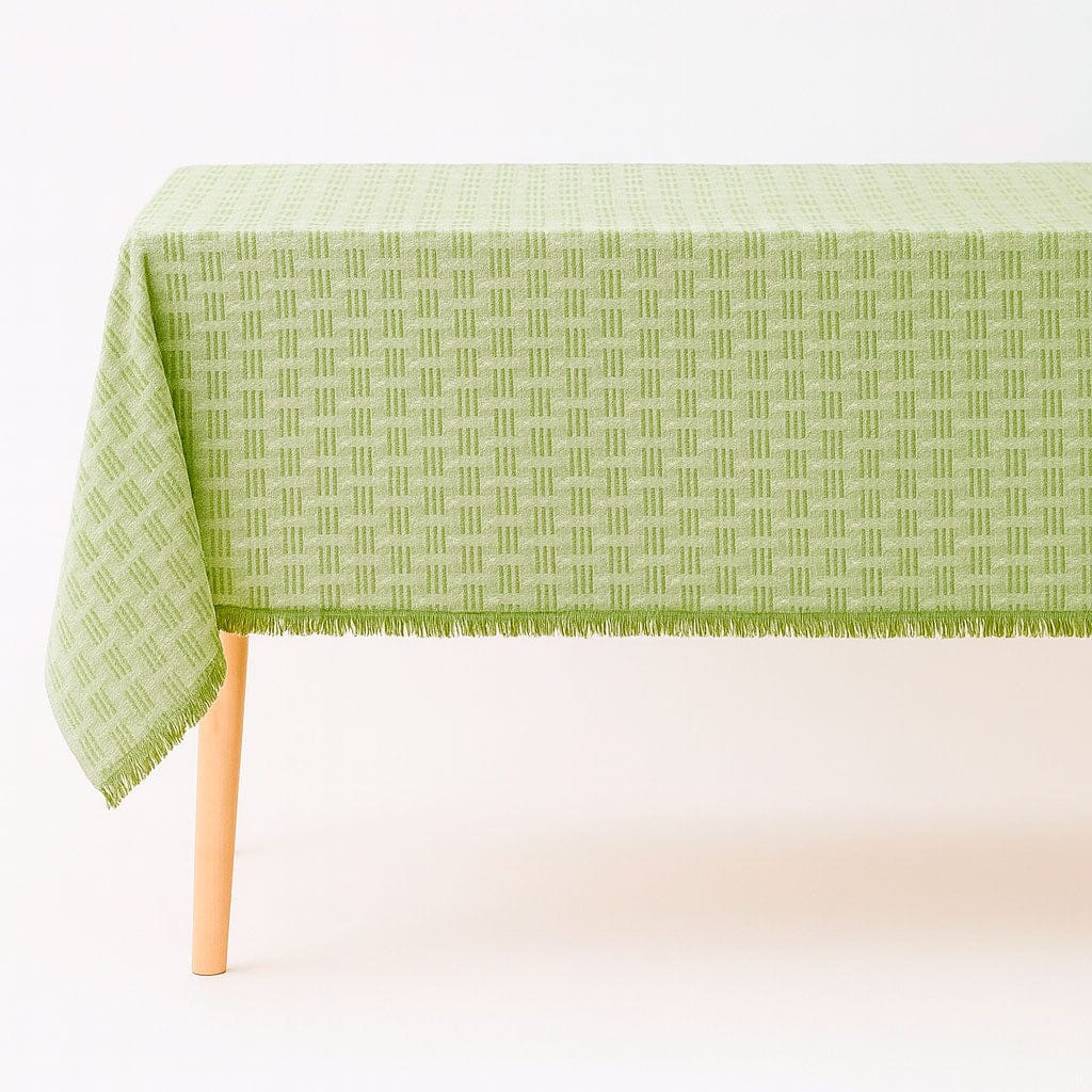 Mantel Rectangular De Algodón Con Borlas